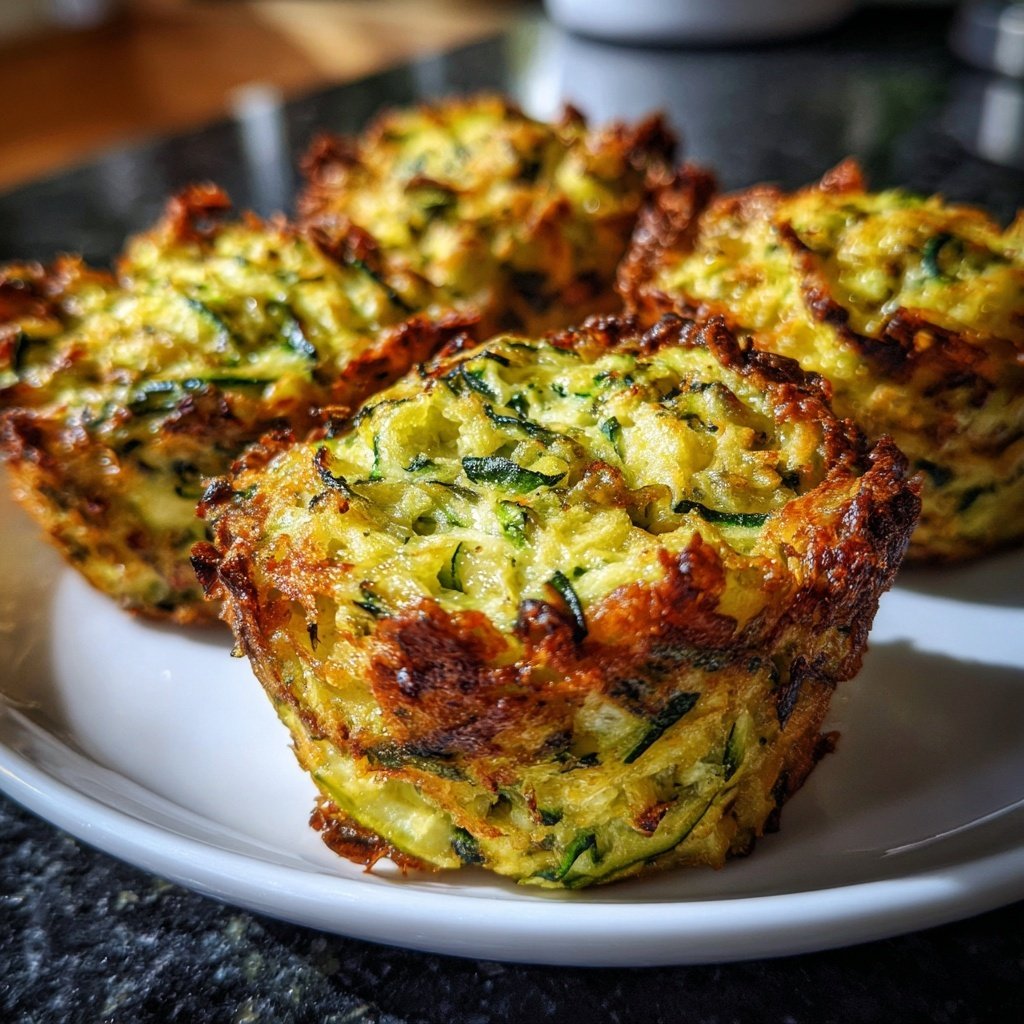 Knusprige Zucchini Puffer mit Dip