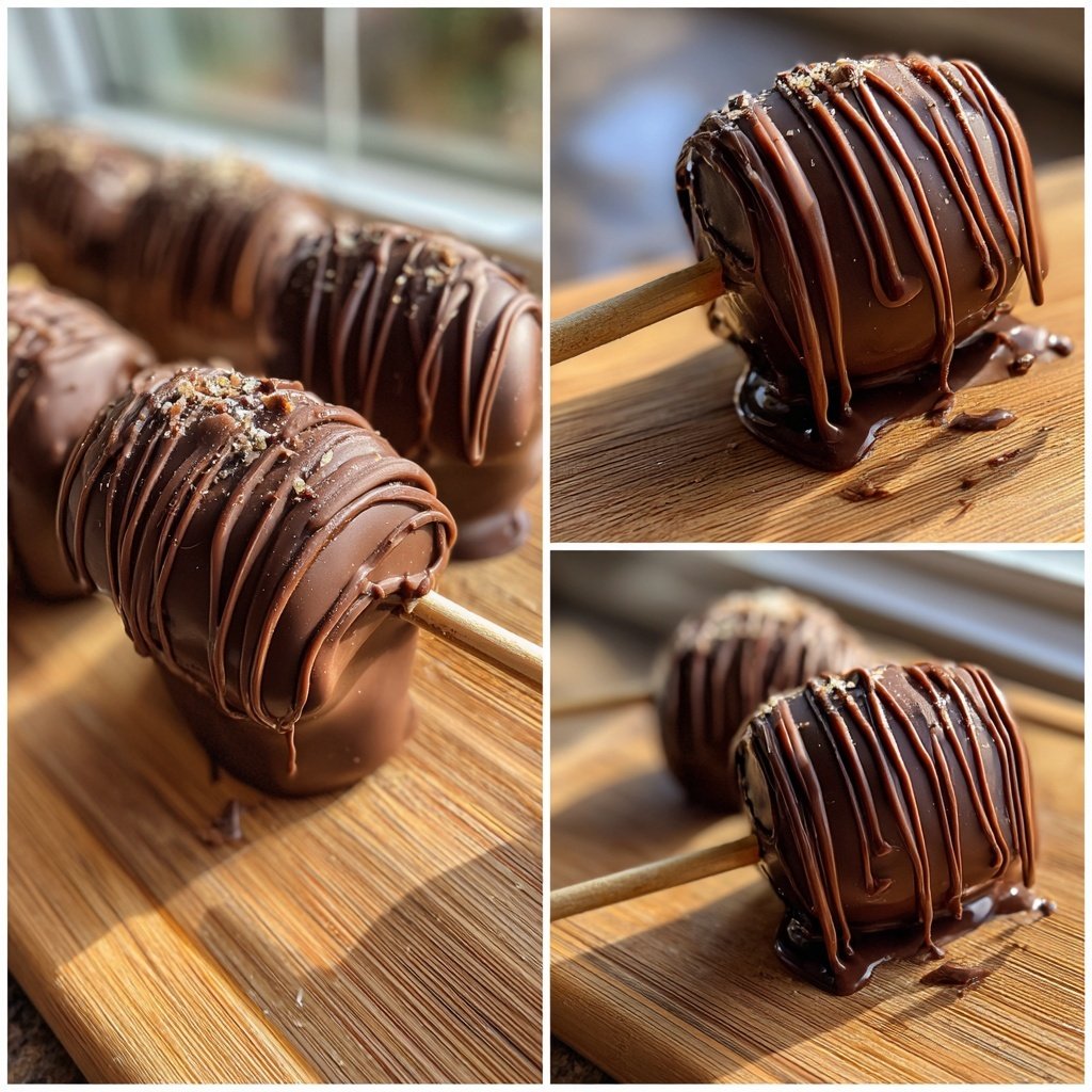 Trinkschokolade am Stiel selber machen