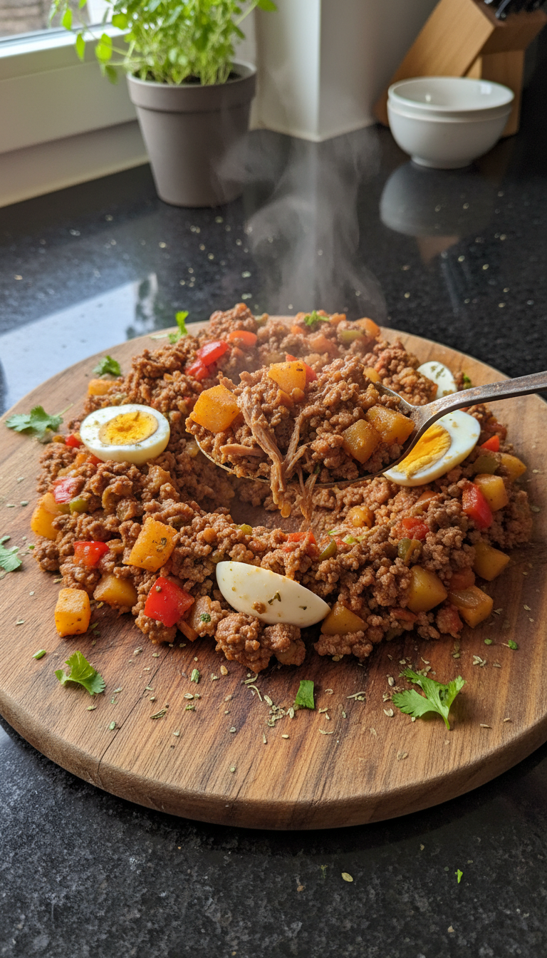 Picadillo mit Eiern