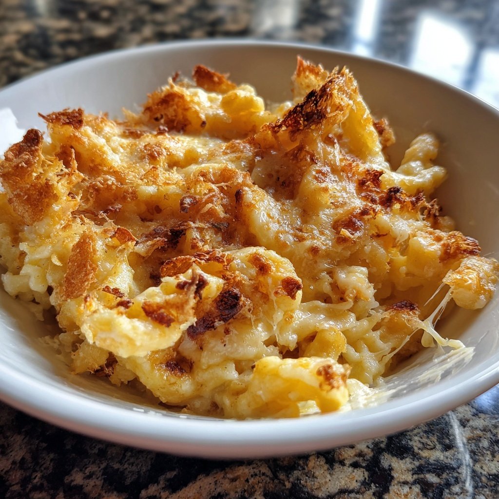 Käsespätzle-Auflauf mit Bergkäse