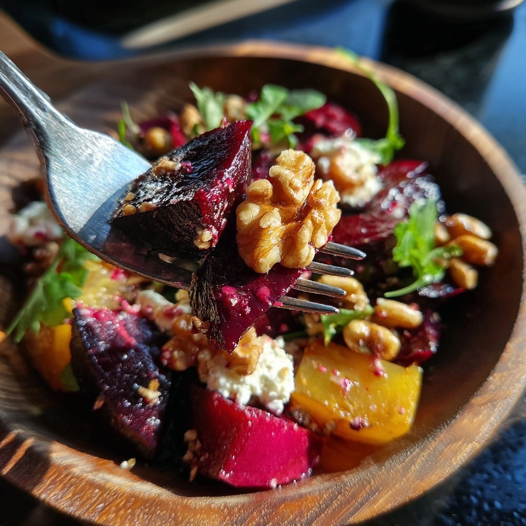 Rote-Bete-Ziegenkäse-Salat