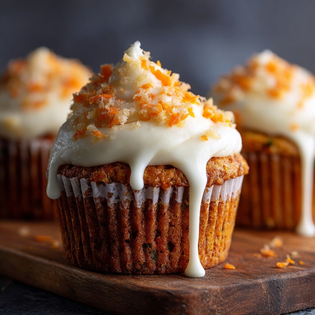 Karotten-Apfel-Cupcake-Überraschung