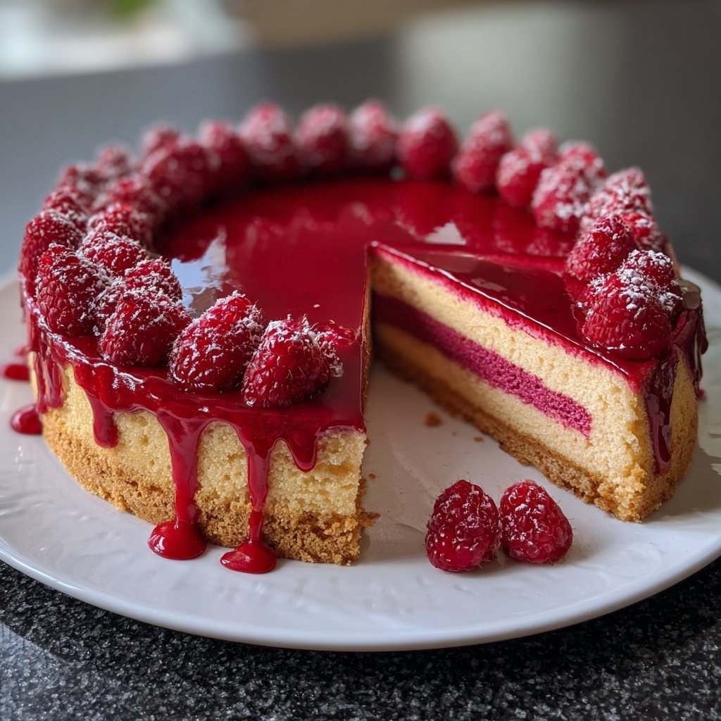 Galentine’s Himbeer Rosen Kuchen