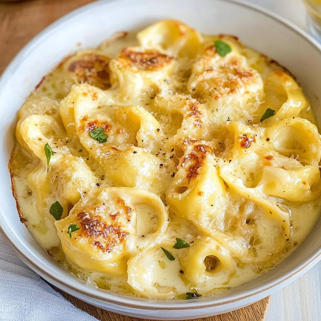 Tortellini-Auflauf mit Schinken-Käse-Sahne-Soße