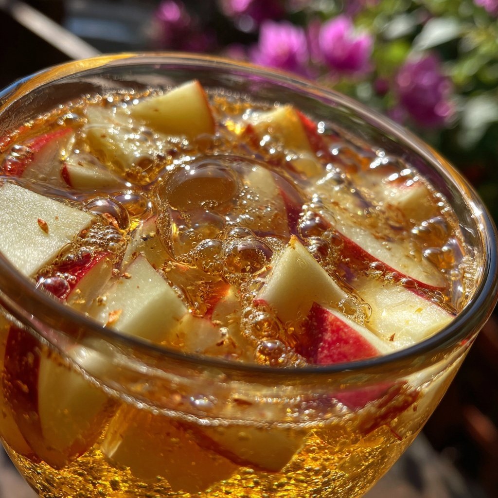 Apfel-Trauben-Bowle mit Ginger Ale