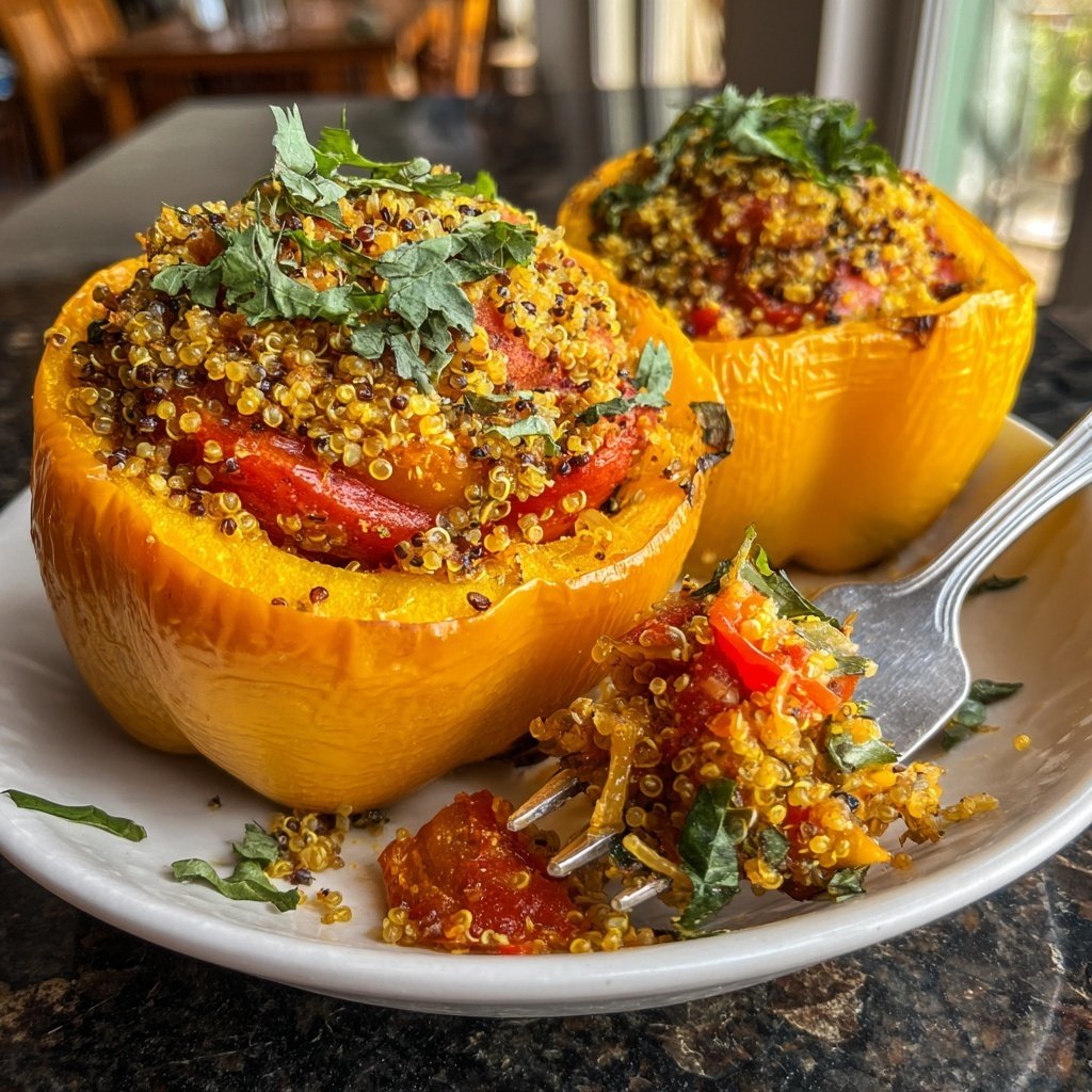 Gefüllte Paprika Mit Quinoa
