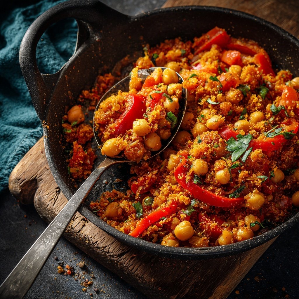 Rauchiger Paprika-Kichererbsen-Eintopf