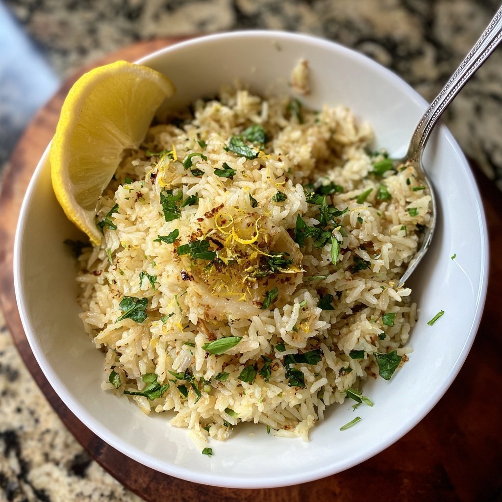 Zitronen Kräuter Reis Pilaf