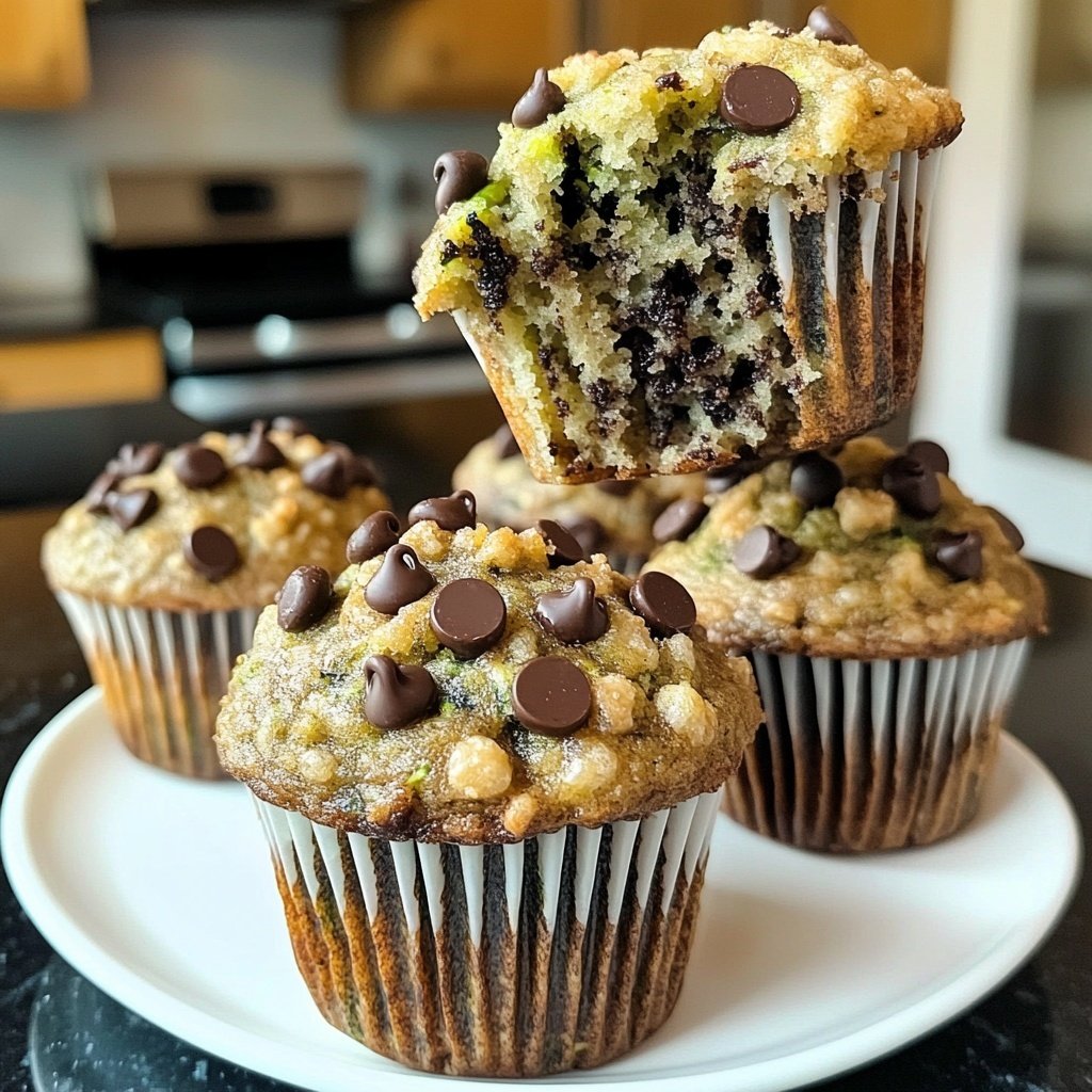 Zucchini Schoko Chip Muffins