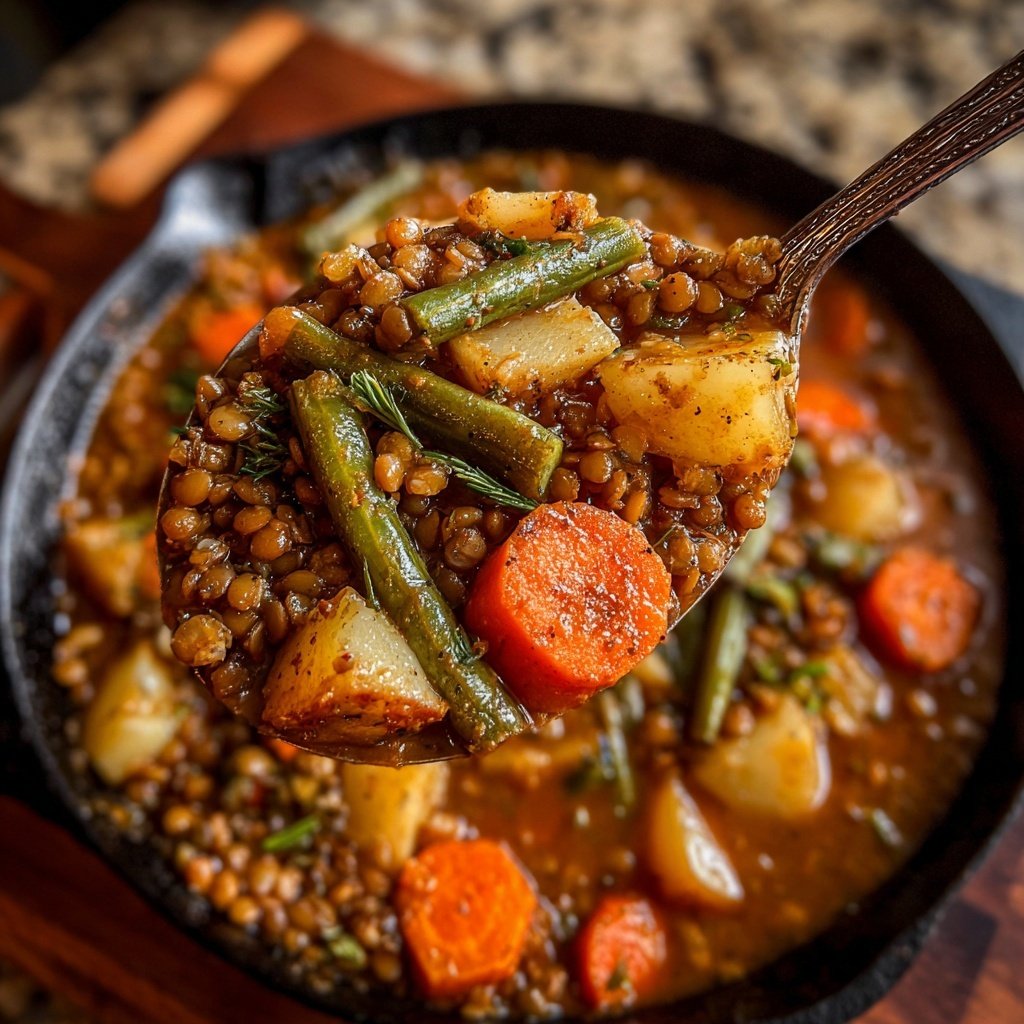 Linsen Eintopf mit Gemüse