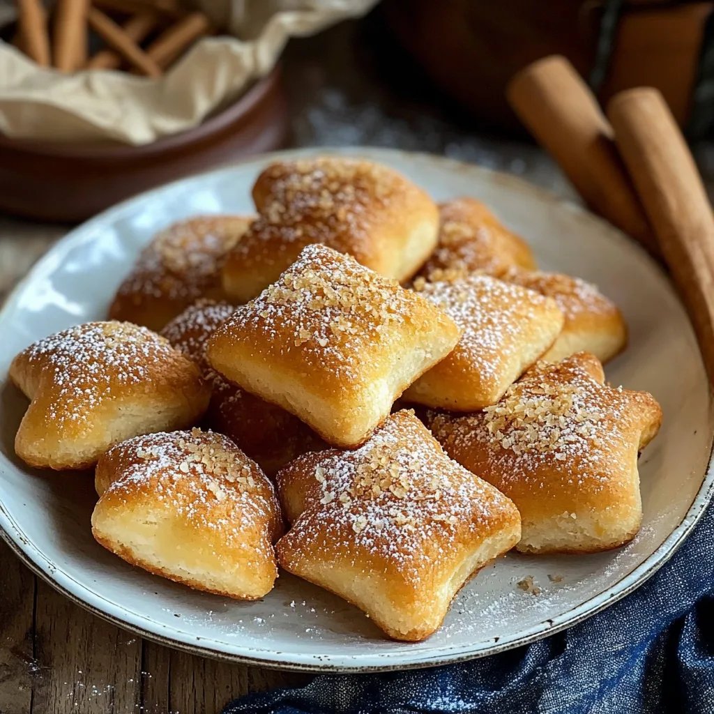 Schmandplätzchen mit Zimt und Zucker