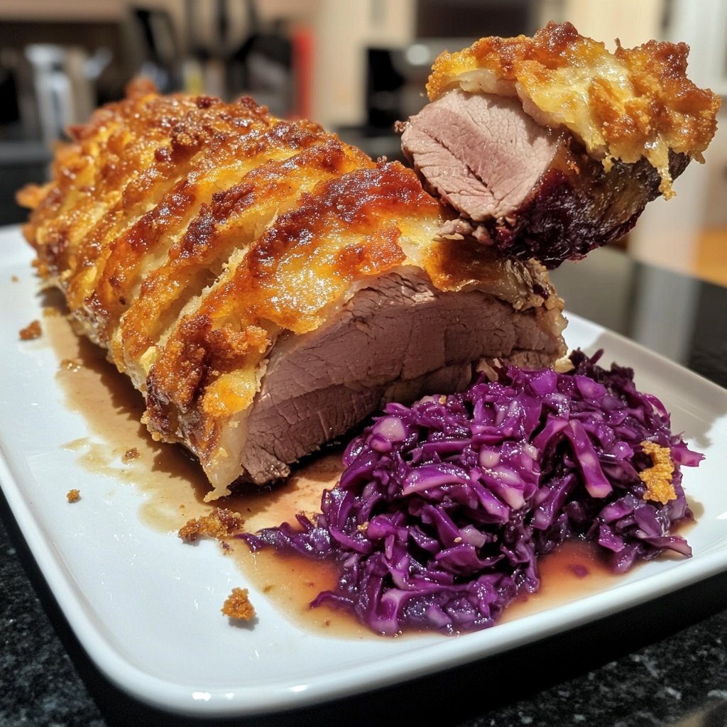 Weihnachtsgans mit Rotkohl