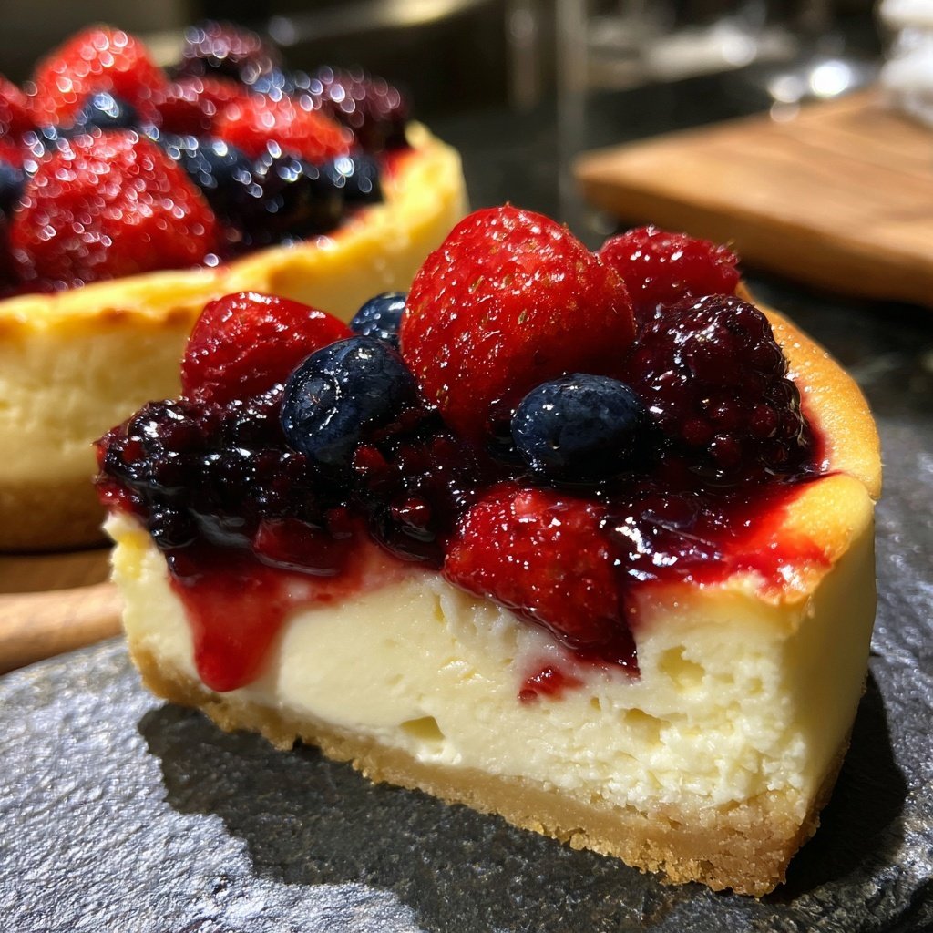Mini Käsekuchen mit Beerentopping