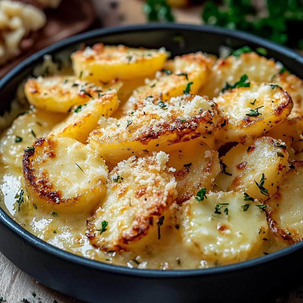 Knusprige Knoblauch-Parmesan-Kartoffelspalten