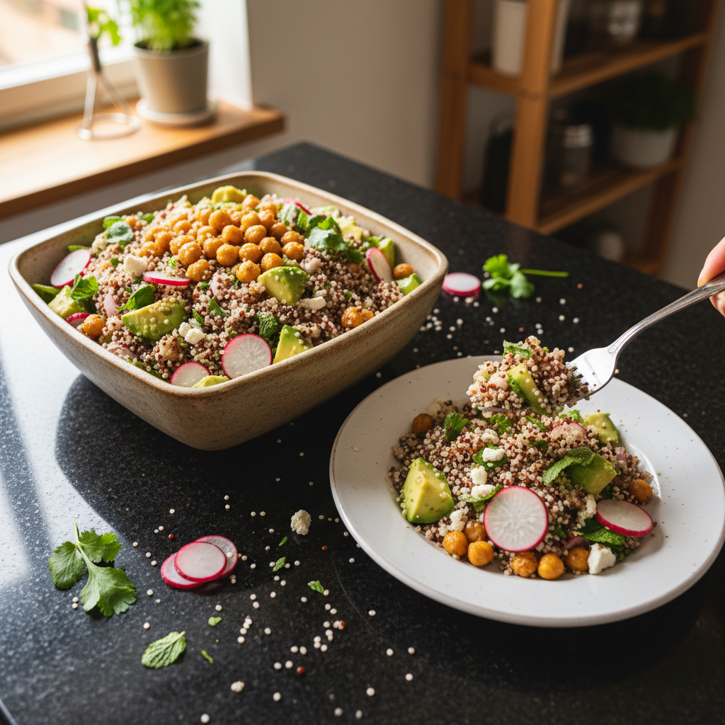 Nahrhafte Quinoa Salat Bowl