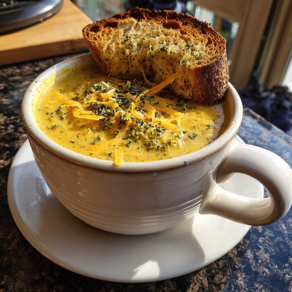 Brokkoli Cheddar Suppe Scharfer Cheddar