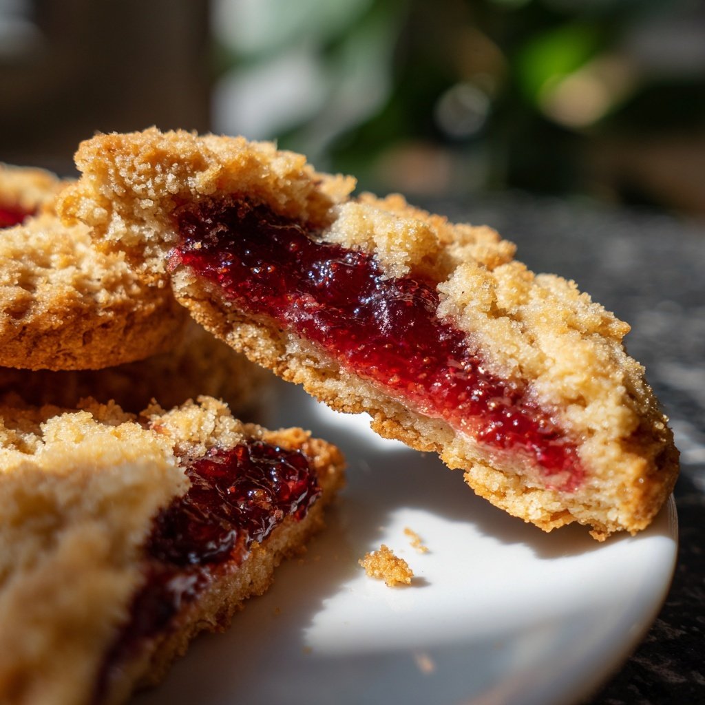 Spitzbuben mit Himbeer-Marmelade und Butterteig​