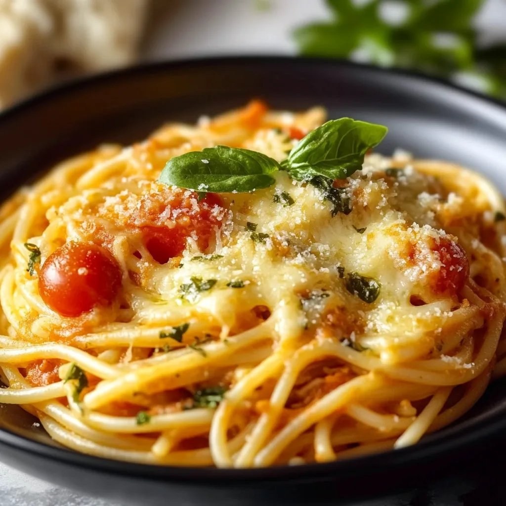 Spaghetti Auflauf vegetarisch