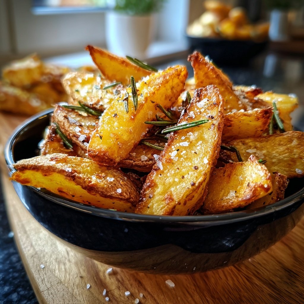 Kartoffelspalten mit Rosmarin Airfryer