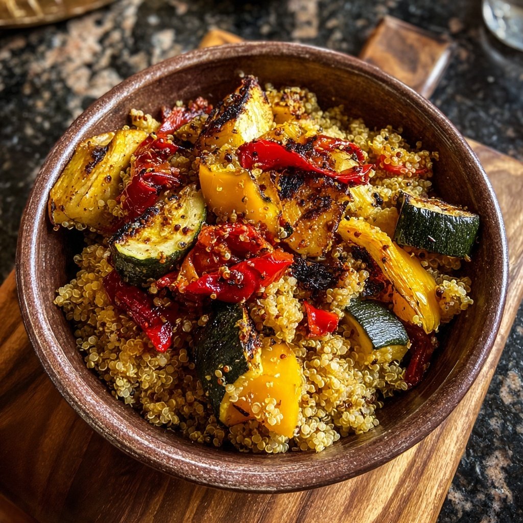 Geröstetes Gemüse Und Quinoa