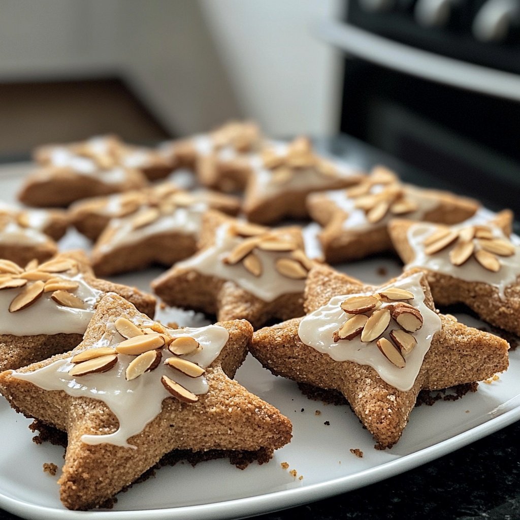 Zimtsterne mit Mandeln