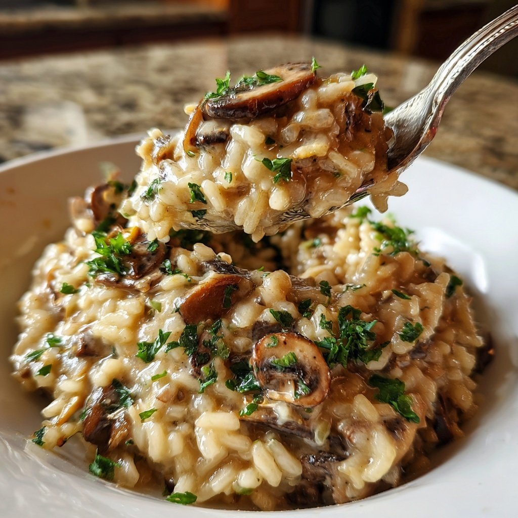 Cremiges Pilzrisotto