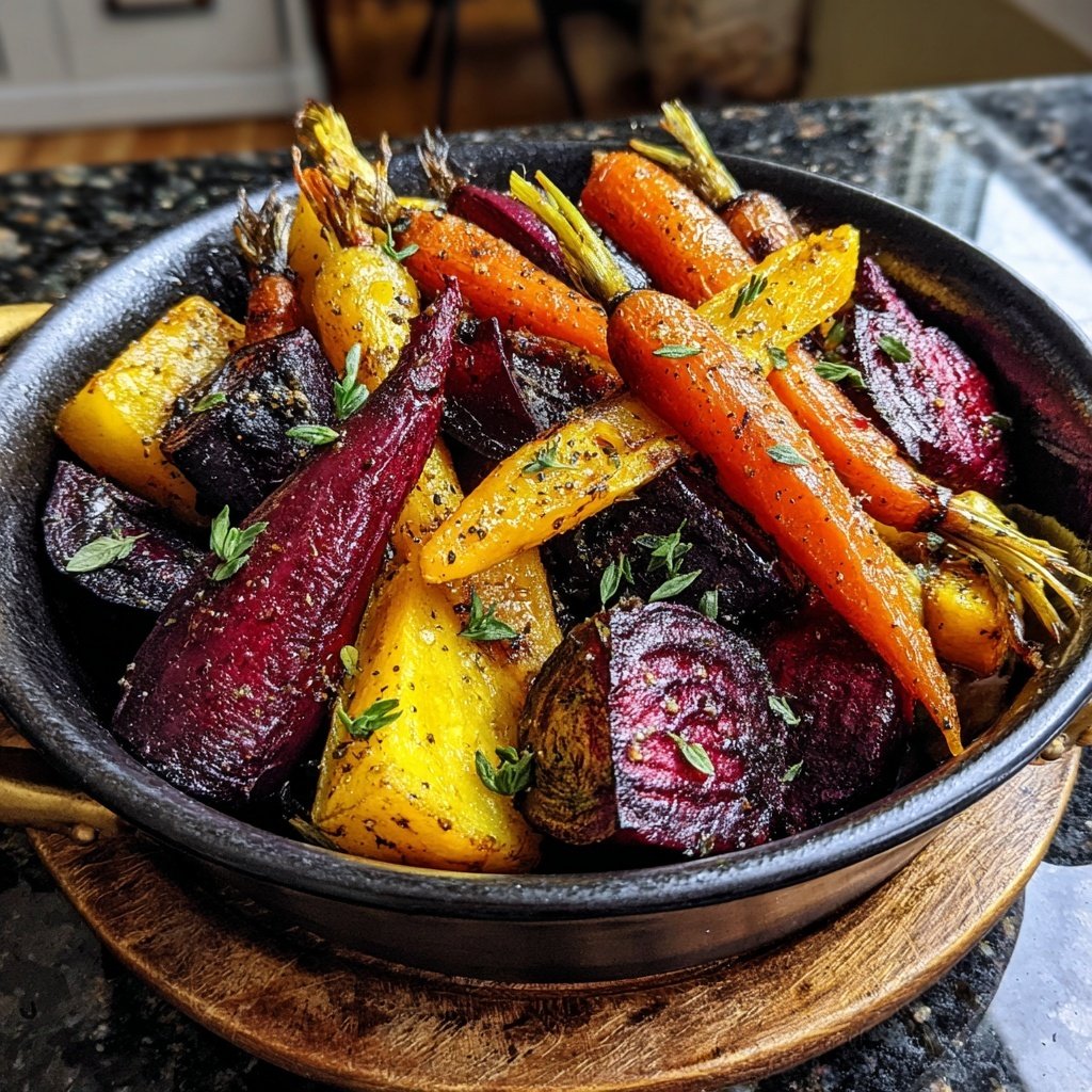 Ofengeröstete Wurzelgemüse-Mischung