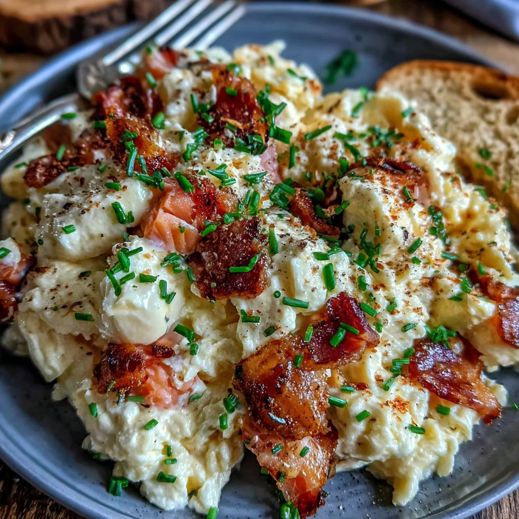 Räucherlachs Eier Rührei