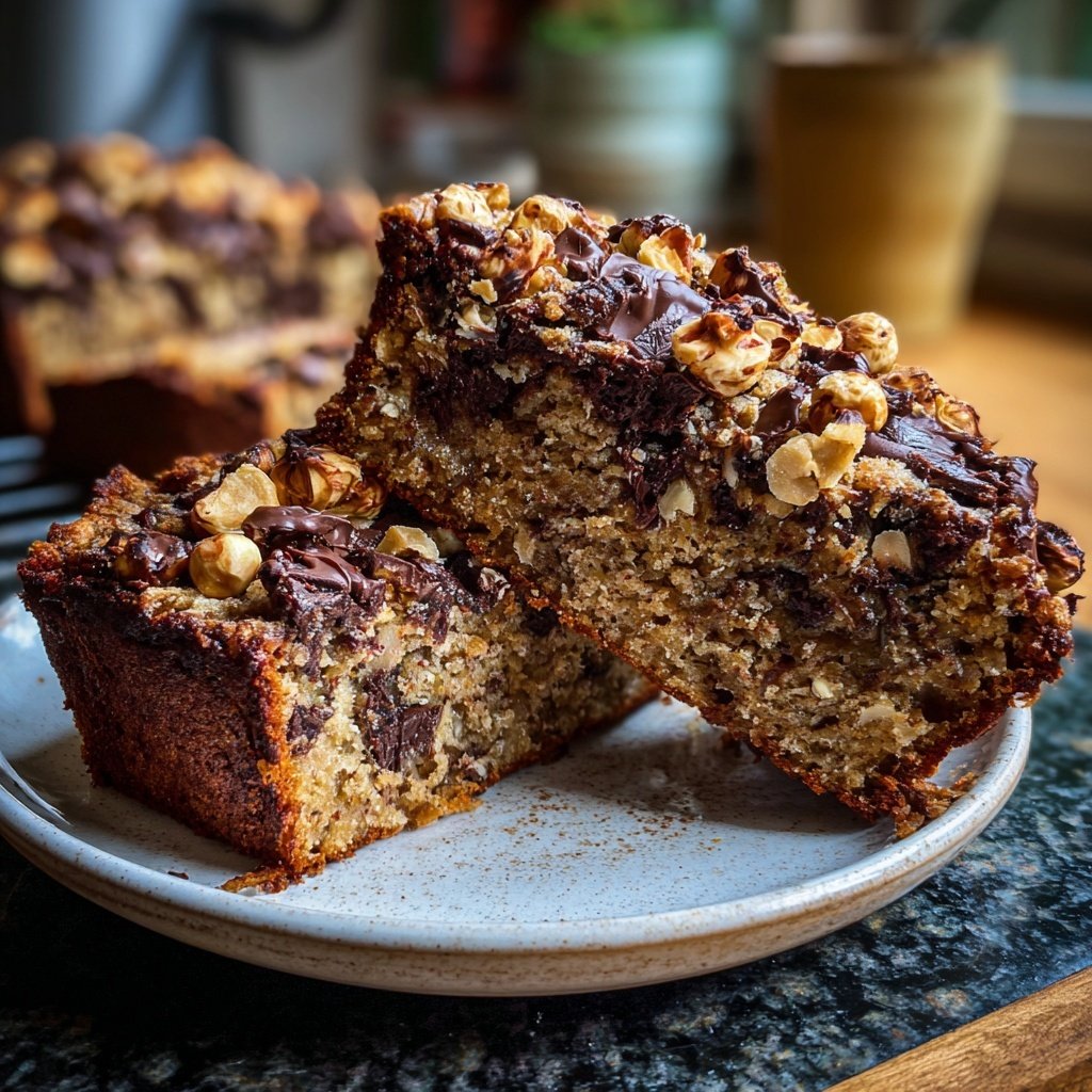 Bananen Schoko Haselnuss Kuchen