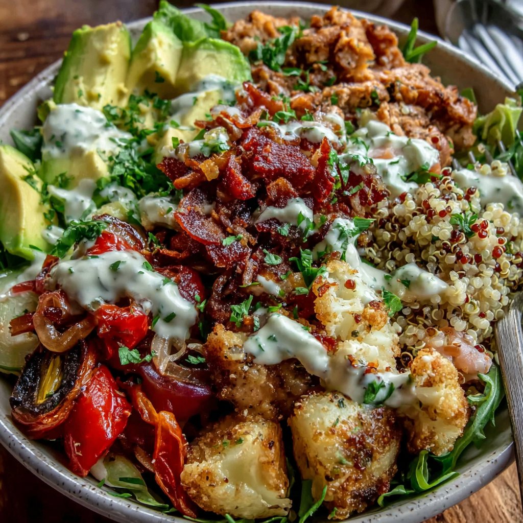 Würzige Puten-Gemüse-Bowl