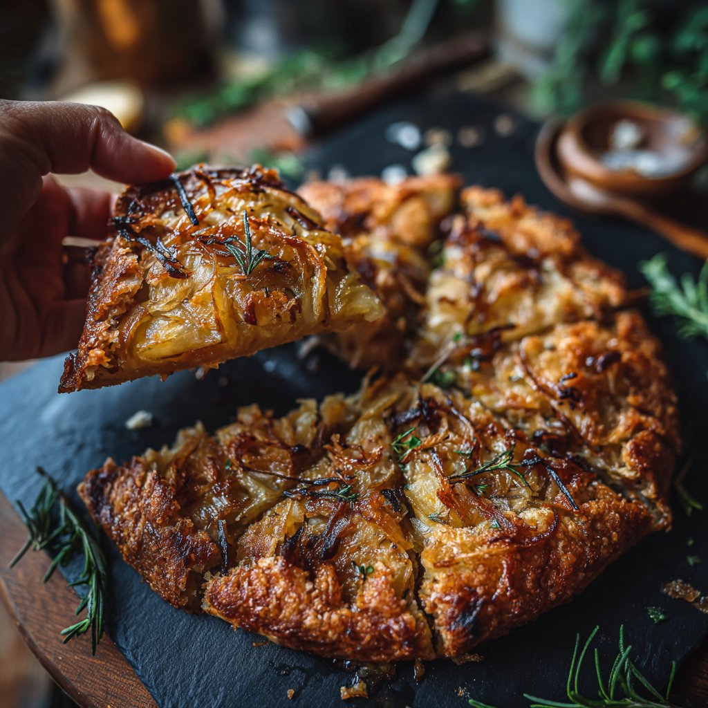 Rustikale Airfryer Kartoffelgalette