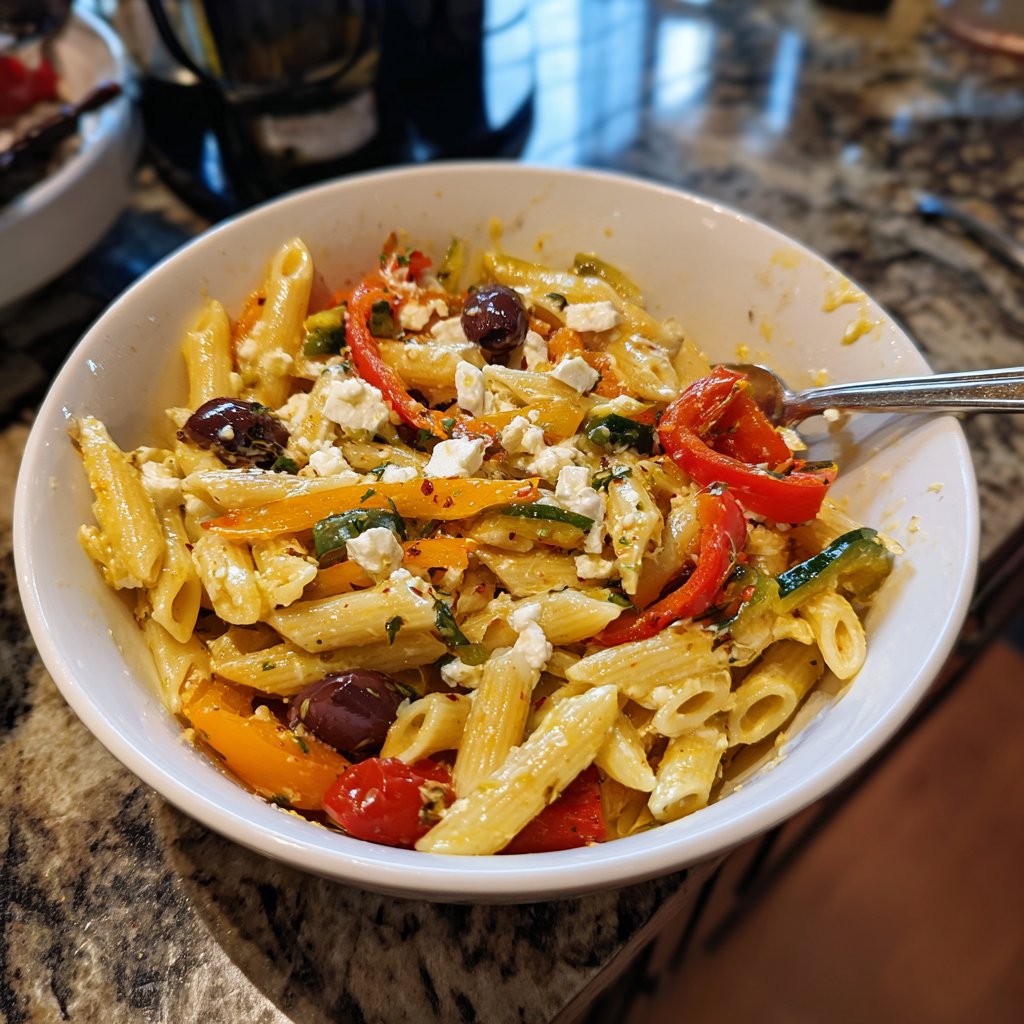 Mediterranean Pasta with Feta